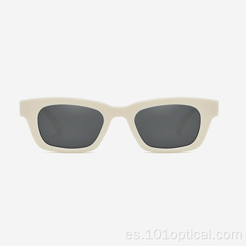 Gafas de sol rectangulares de acetato para mujer de tamaño pequeño